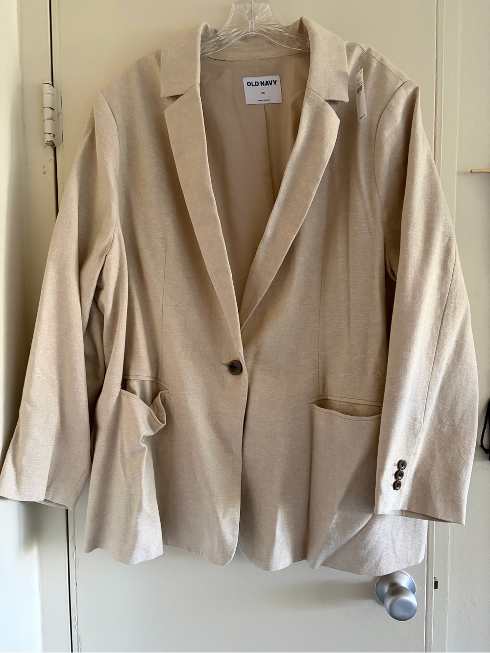 Old Navy Beige Women's Single-Button Blazer